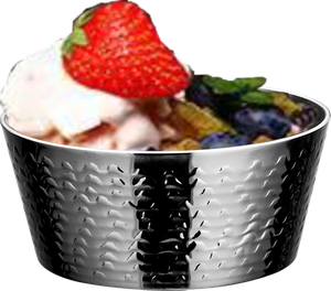 Yapamit YT012 Peralatan Makan Baja Tahan Karat Tiga Lapis Gaya Eropa untuk Saus, Ikan Dingin, untuk Dapur, Restoran 