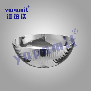 Yapamit YT008 Trp-ply Hammered Stainless Steel Serveware Karahi Pan Mangkuk untuk Hidangan Dingin dan Sancks