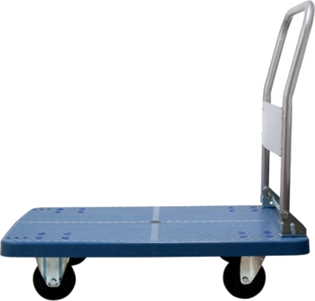 Produk Komersial Convertible Folding Utility Dolly/Cart/Platform Truck dengan roda, Kapasitas 400 lbs, untuk Pindah/Gudang/Kantor