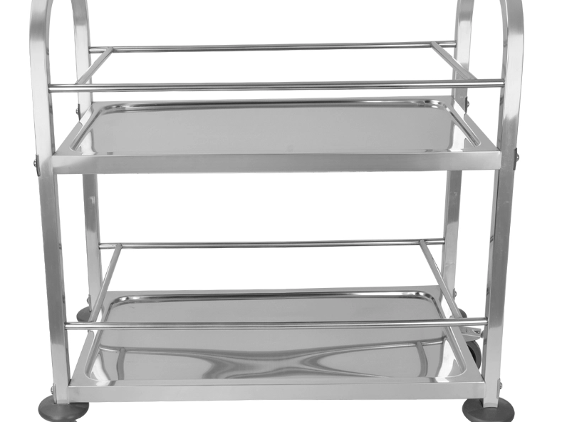 Workstation Serbaguna: Meja Kerja Stainless Steel (Dua Lapis) untuk Berbagai Tugas